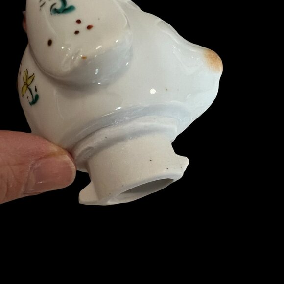 Vintage Ceramic White Puppy Dog Teapot / Creamer 5-3/4" Tall Raised Paw Spout - Picture 10 of 13